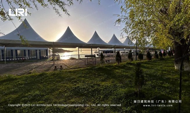 3-6米锥顶篷房现场