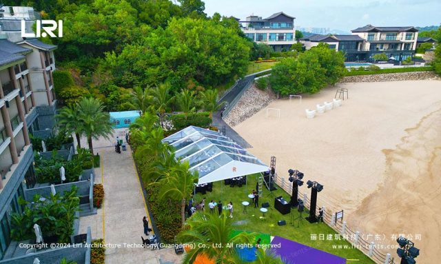 高端宴会篷房航拍图