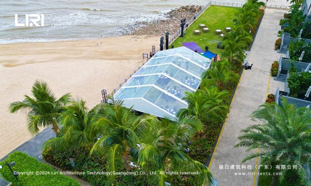 豪华宴会篷房侧面图