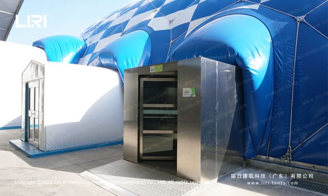 气膜工业仓储旋转门