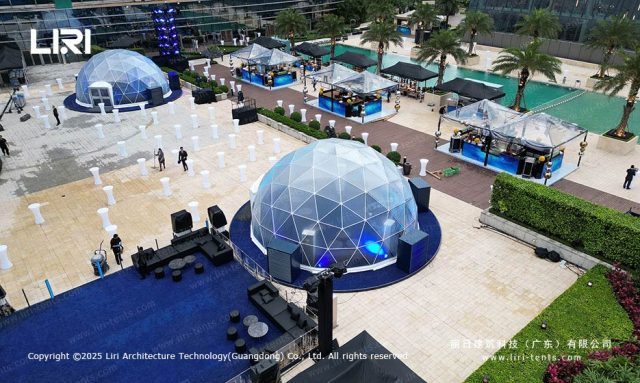 圆形活动篷房现场