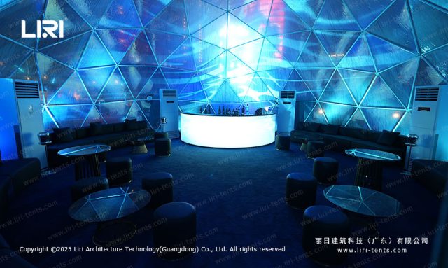 圆形活动篷房内景图