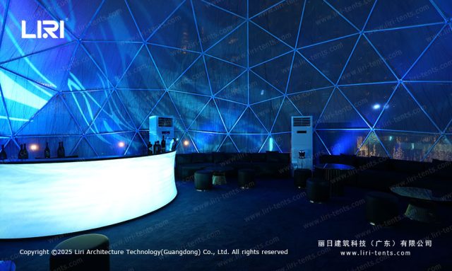 圆形活动篷房吧台区