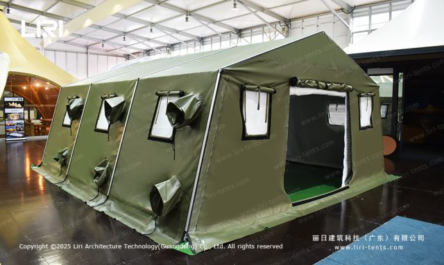 铝合金折叠框架帐篷现场