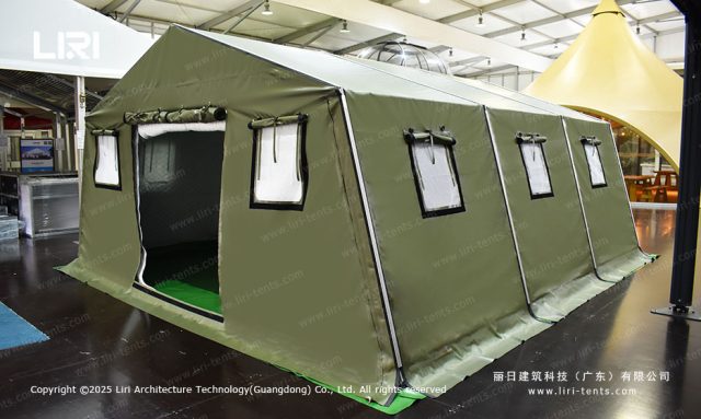 铝合金折叠框架帐篷侧面图