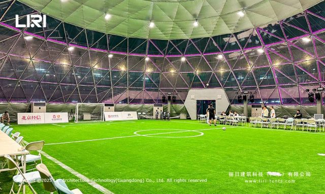 etfe膜结构球形篷房图片