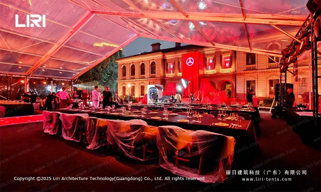 户外透明篷房宴会区